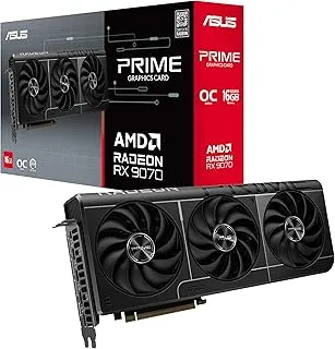 ASUS Prime Radeon™ RX 9070 OC Edition 16GB GDDR6 (PCI Express 5.0, 16GB GDDR6) Graphic Card