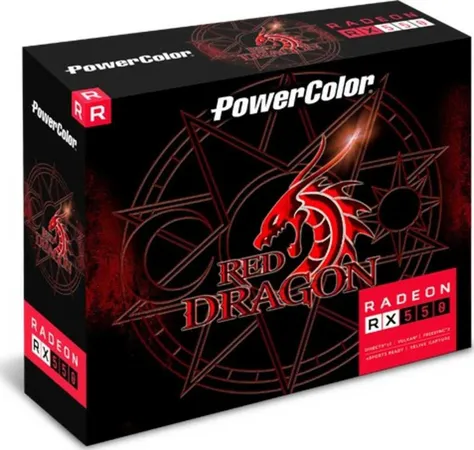 PowerColor RX 550 Red Dragon 2GB GDDR5 Low Profile Graphics Card