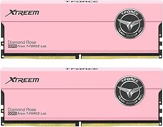 TEAMGROUP T-Force XTREEM DDR5 Ram 32GB (2x16GB) 7600MHz PC5-60800 CL36 A-DIE Desktop Memory Module Ram for Intel XMP 3.0 & AMD Expo Compatible Pink FFPD532G7600HC36FDC01