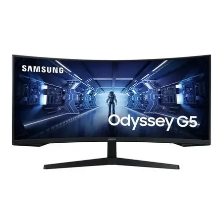 SAMSUNG Odyssey G5 LC34G55TWWWXXL 34 Inch 2K WQHD 165Hz VA Panel 72%SRGB 1MS AMD Freesync Gaming Monitor