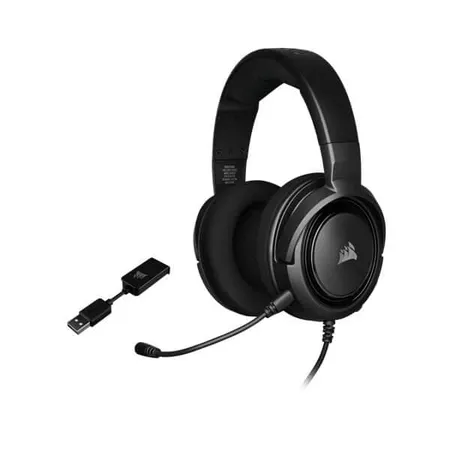 CORSAIR HS45 3.5mm Wired 7.1 Surround Gaming Headphone With Mic ( Carbon ) ( PC/Mobile/Mac/Xbox )