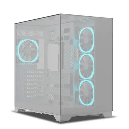 ANT ESPORTS CRYSTAL MIRROR WHITE ATX MID TOWER CASE