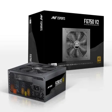 Ant Esports FG750 V2 - 80 Plus Gold Certified 750 Watt Full-Modular Power Supply