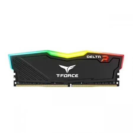 Teamgroup T-Force Delta RGB 8GB (8GBx1) DDR4 3600MHz Memory - Black (TF3D48G3600HC18J01)