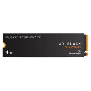 Western Digital WD 4TB Black SN7100 PCIe Gen 4 NVMe SSD Without Heatsink with Speed Upto 7000MB/s and 5 Years Limited Warranty