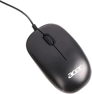 acer Wired Optical Mouse | 1600 DPI Precision | Plug & Play USB | Smooth Scroll Wheel | 3 Million Click Life | Lightweight Ergonomic Design | Windows & Mac Compatible – Black