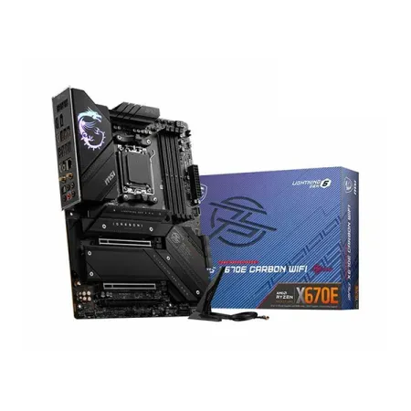 MSI MPG X670E CARBON WIFI DDR5 AM5 AMD Ryzen 7000 Series Wi-Fi 6E ATX Motherboard
