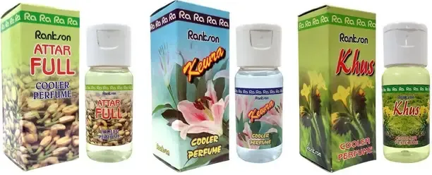 Rankson Floral, Fresh, Vetiver Diffuser Attarfull, Kewra & Khus Cooler Diffuser | Natural Cooling for Indian Summers