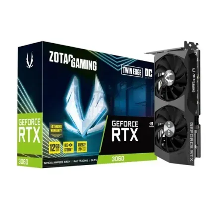 ZOTAC GAMING GeForce RTX 3060 Twin Edge OC 12GB LHR GDDR6 Graphic Card ZT-A30600H-10M