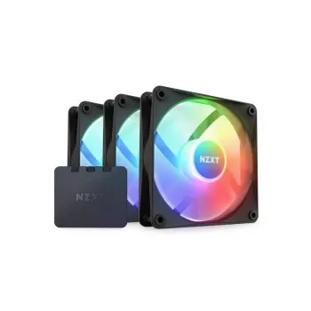 NZXT F120 RGB Duo - 120mm Dua Sided RGB Fan with RGB Controller - Triple Pack - Black (RF-D12TF-B1)