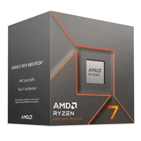 AMD Ryzen 7 8700F 8 Cores 16 Threads 5GHz 24MB Cache AM5 Socket 64-Bit Desktop Processor