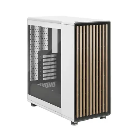 Fractal Design North Chalk White Clear TG Atx Mid Tower Cabinet (Chalk White) (FD-C-NOR1C-04)