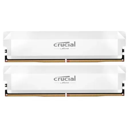Crucial Pro Overclocking 32GB (2 x 16GB) DDR5 6000 MT/s CL36 UDIMM Memory Kit (White)