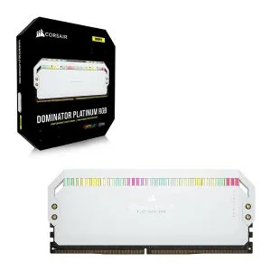 Corsair Dominator Platinum RGB White 64GB (32GBx2) 5600MHz DDR5 CL40 RAM Memory Module