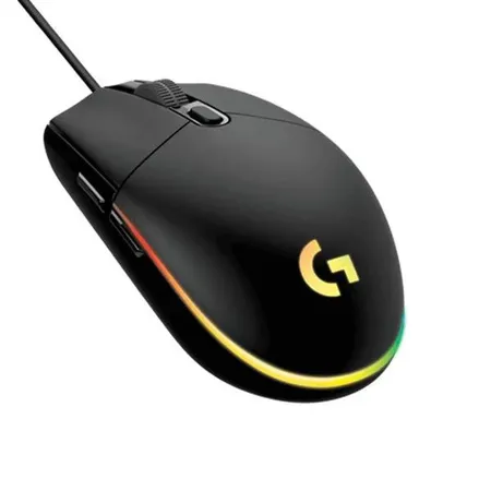 LOGITECH G102 Lightsync 2nd Gen Wired Ambidextrous Gaming Mouse ( 910-005802 ) ( 8000DPI / 6 Macro Buttons ) ( Black )