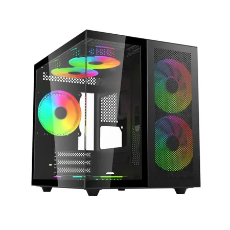 Lapcare Champ LGT‑450 Gaming Cabinet Tempered Glass Micro ATX/ITX High Airflow Design