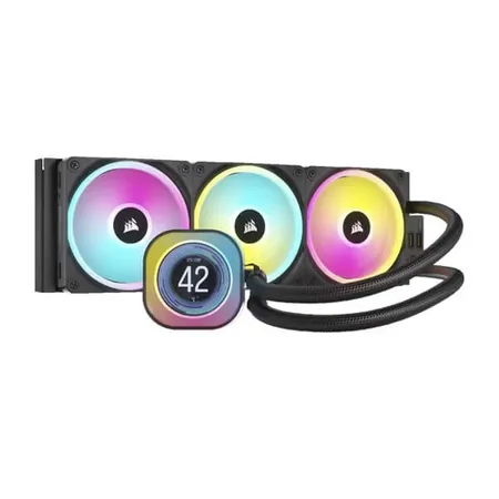 Corsair ICUE H150i Elite LCD XT Display RGB Black All In One 360mm CPU Liquid Cooler