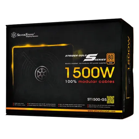 SILVERSTONE ST 1500 GS 1500W 80+ Gold Fully Modular ATX 2.0 Power Supply