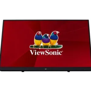 ViewSonic TD2230 55.88Cm (22") FHD10-PointTouch Portable Monitor |7H Scratch Resistant | Adjustable Stand | Dual Speaker | Eye Care | Comfort Viewing, Frameless HDMI | DP | VGA | USB 3.2