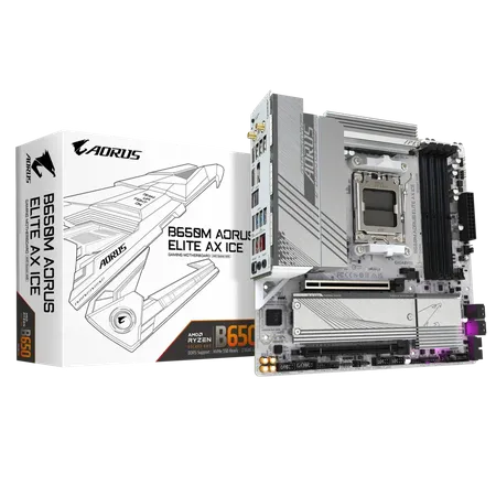 GIGABYTE B650M Aorus Elite AX ICE DDR5 AMD Motherboard