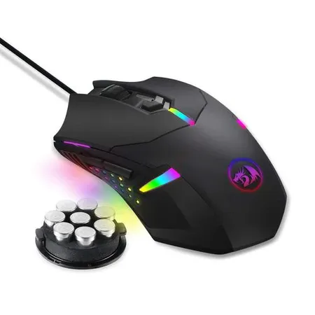 Redragon CENTROPHORUS M601 RGB Blacklit 7200 DPI Gaming Mouse (Wired)