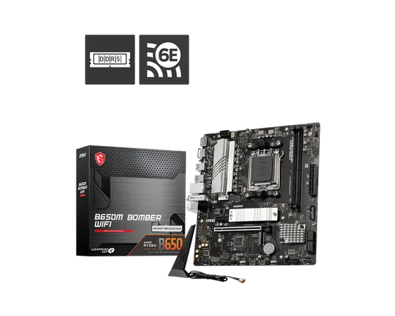 MSI B650M BOMBER WIFI ATX DDR5 AMD MOTHERBOARD