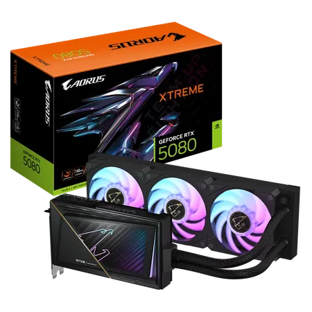 GIGABYTE Aorus Geforce RTX 5080 Xtreme WaterForce 16GB NVIDIA Graphic Card