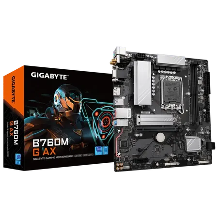 Gigabyte B760M G Ax Wi-Fi Ddr5 Lga1700 Micro Atx Motherboard (B760M-G-AX)