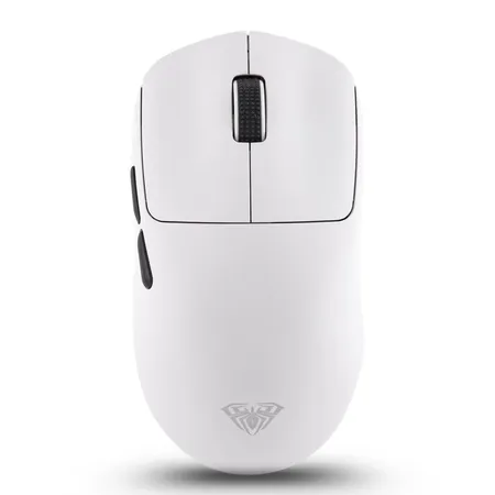 AULA SC800 Tri-Mode(2.4GHz/BT/Wired) Ultra-Lightweight Gaming Mouse | 37grams, Adjustable 26000 DPI, PAW3395 Sensor, 8000 Polling Rate, Ultra-Precise & Durable for Gaming & Office Use | White (SC800W)