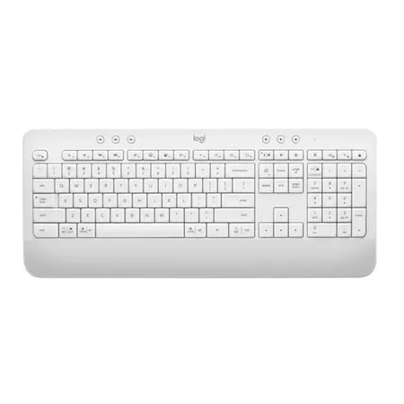 Logitech Signature K650 Wireless Bluetooth Keyboard with Palm Rest - Off White