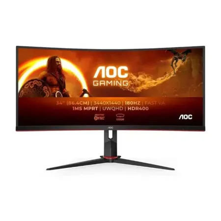 AOC CU34G2XP 34 Inch 2KQHD 180Hz VA Panel 126% SRGB 1MS Adaptive Sync Gaming Monitor