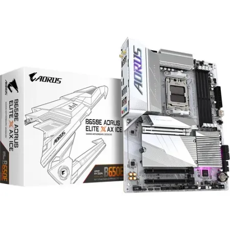 GIGABYTE B650E Aorus Elite X AX Ice Wifi DDR5 AMD Motherboard ( White )