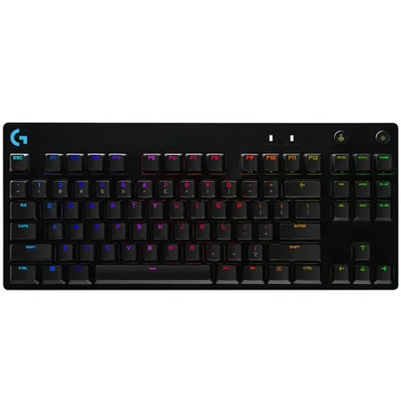 Logitech G PRO Tenkeyless Mechanical Gaming Keyboard with GX Blue Clicky Switches LIGHTSYNC RGB