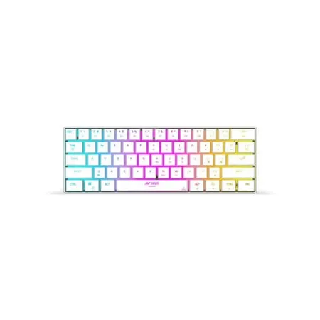 ANT ESPORTS MK1500 Mini Retro 60% Membrane Wireless Gaming Keyboard (White) (Membrane Keyboard) ( MK1500-MINI-RETRO)