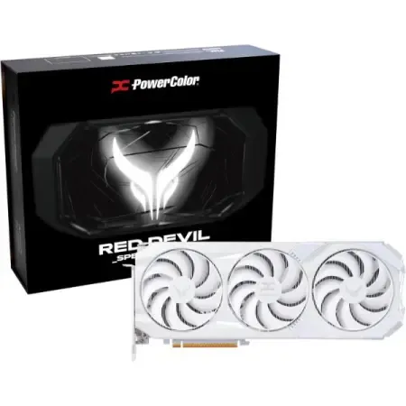 Powercolor AMD Radeon RX 9070 XT Red Devil Graphics Card – White