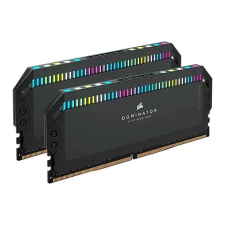 CORSAIR MEMORY CMT64GX5M2B6000C30 DOMINATOR PLATINUM RGB DDR5 RAM 64GB (2X32GB) 6000MHZ CL30 INTEL XMP ICUE COMPATIBLE COMPUTER MEMORY - BLACK