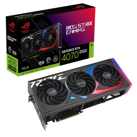 ASUS ROG Strix GeForce RTX 4070 SUPER 12GB GDDR6X OC Edition Graphic Card ROG-STRIX-RTX4070S-O12G-GAMING