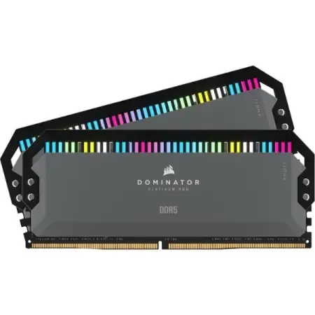 Corsair Dominator Platinum RGB DDR5 32GB (2 X 16GB) 6000MHz CL30 AMD EXPO Intel XMP iCUE Compatible Gray