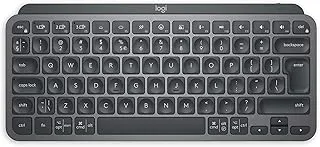Logitech MX Keys Mini Minimalist Wireless Illuminated Keyboard with Free Adobe Subscription, Compact, Bluetooth, Backlit, USB-C, Metal Build-Graphite