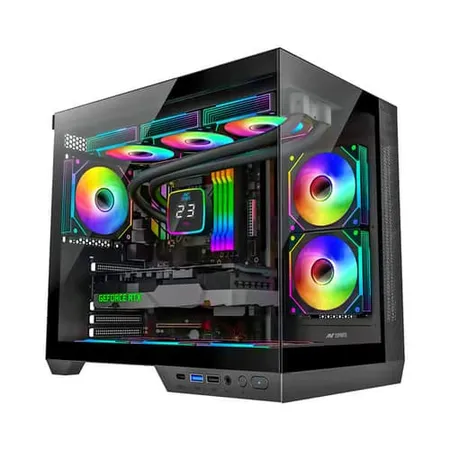 Ant Esports Crystal X4 ARGB Grey ATX Mid Tower Case