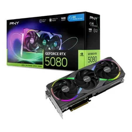 PNY RTX 5080 OC 16Gb GDDR7 Graphics Card (VCG508016TFXPB1-O)