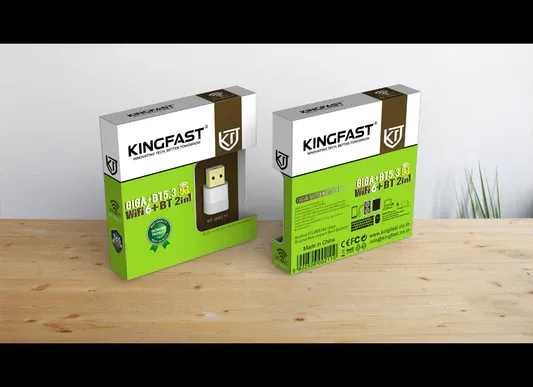 KINGFAST KF-A211 Gigabit Wi-Fi USB Adapter with Bluetooth 5.3 Dual Band Wireless Receiver