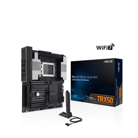 ASUS PRO WS TRX50-SAGE WIFI AMD TRX50 Chipset sTR5 Socket DDR5 CEB Workstation Motherboard