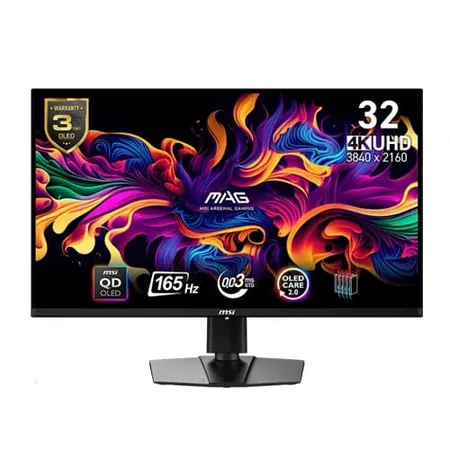 MSI MAG 321UP QD-OLED  32 Inch, 3840x2160(4K), 0.03ms, 165Hz, True Black HDR 400, OLED Gaming Monitor