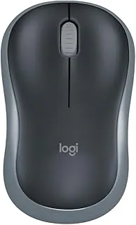 Logitech M186 Wireless Mouse, 2.4GHz with USB Mini Receiver, 3 Years Battery Life, 1000 DPI Optical Tracking, Ambidextrous, Compatible with PC, Mac, Laptop