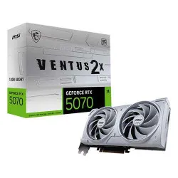 MSI RTX 5070 Ventus 2X OC White 12GB GDDR7 Graphics Card (G5070-12V2CW)