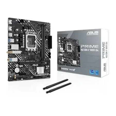 Asus PRIME H610M-F WIFI D4 M-ATX Motherboard (PRIME-H610M-F-WIFI-D4)