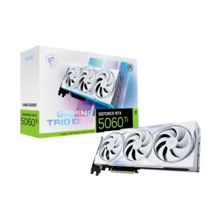 MSI GeForce RTX 5060 Ti Gaming Trio OC White 16GB Nvidia Graphic Card