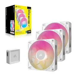 Corsair iCUE LINK RX120 MAX RGB 120mm PWM Thick Fan Expansion – White