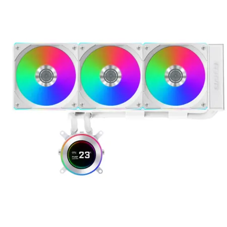 Lian Li Hydroshift II LCD-C 360CL 360mm CPU Liquid Cooler White (G89-GHS2LCD36RW-IN)
